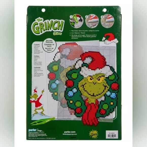 Gigant Perler Grinch & Wreath Fused Bead 4000 pc Kit, New - Picture 10 of 10